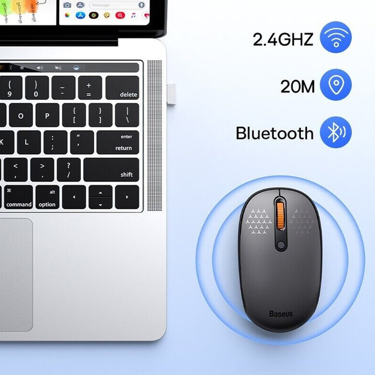 ماوس بی سیم بیسوس مدل F01B Tri-Mode DPI1600