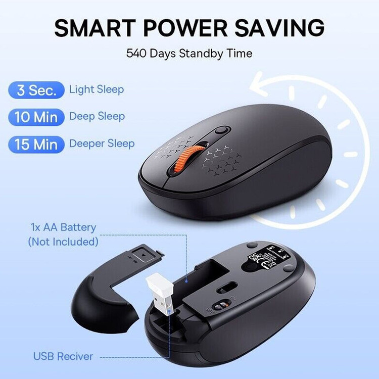 ماوس بی سیم بیسوس مدل F01B Tri-Mode DPI1600
