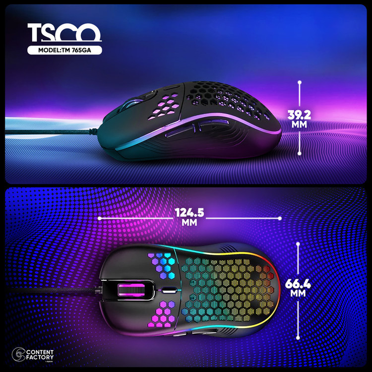 ماوس مخصوص بازی تسکو مدل TM 765GA DPI7200