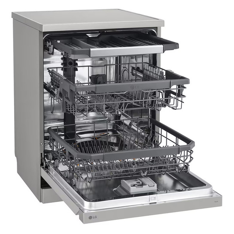 ماشین ظرفشویی 14 نفره ال جی مدل LG DFC435FP دارای 3 کشو و درب بازکن خودکار با گارانتی 24 ماهه شرکتی