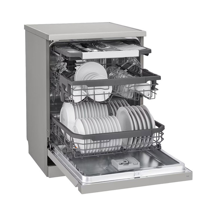 ماشین ظرفشویی 14 نفره ال جی مدل LG DFC435FP دارای 3 کشو و درب بازکن خودکار با گارانتی 24 ماهه شرکتی