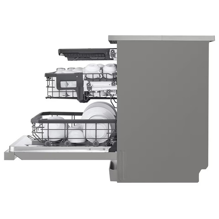 ماشین ظرفشویی 14 نفره ال جی مدل LG DFC435FP دارای 3 کشو و درب بازکن خودکار با گارانتی 24 ماهه شرکتی