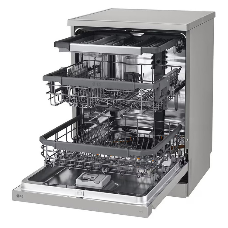 ماشین ظرفشویی 14 نفره ال جی مدل LG DFC435FP دارای 3 کشو و درب بازکن خودکار با گارانتی 24 ماهه شرکتی