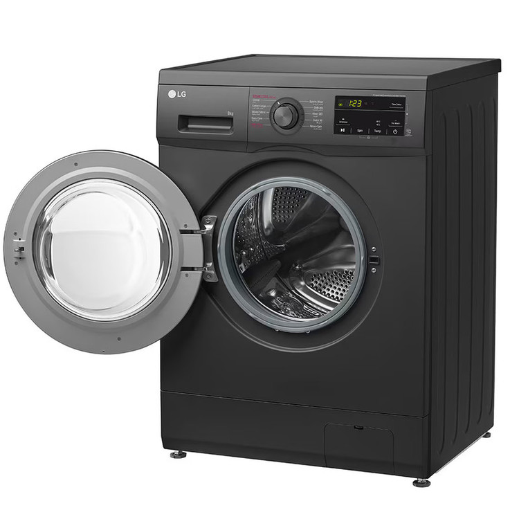 ماشین لباسشویی 8 کیلو ال جی مدل LG F4J3TYG6J با گارانتی 24 ماهه جی اس ام