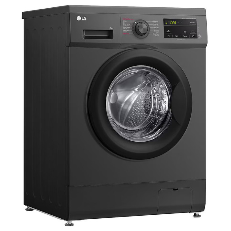 ماشین لباسشویی 8 کیلو ال جی مدل LG F4J3TYG6J با گارانتی 24 ماهه جی اس ام