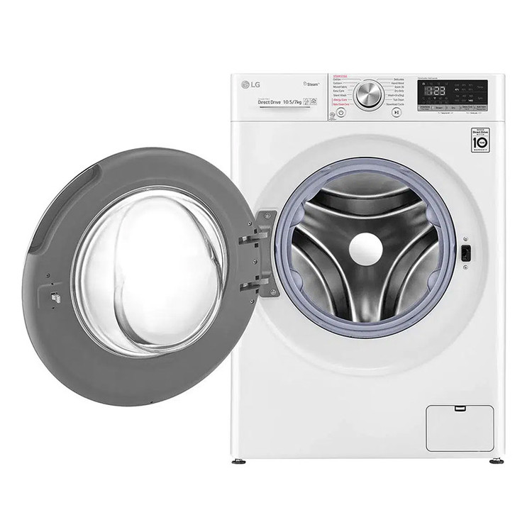 ماشین لباسشویی 10.5 کیلوگرم اتوماتیک ال جی مدل F4V5RGP0W دارای قابلیت خشککن صددرصد